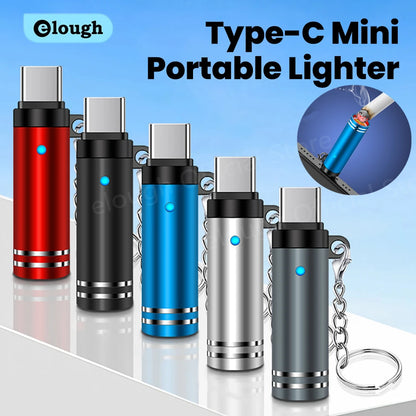 Mini Type C Mobile Phone Cigarette Lighter Air Blowing Cigarette Lighter Outdoor Safety USB C Lighter Adapter For iPhone 17 Pro Éditions Traditions & Modernité Inc. 186728116;20260629;1782691361lCZny