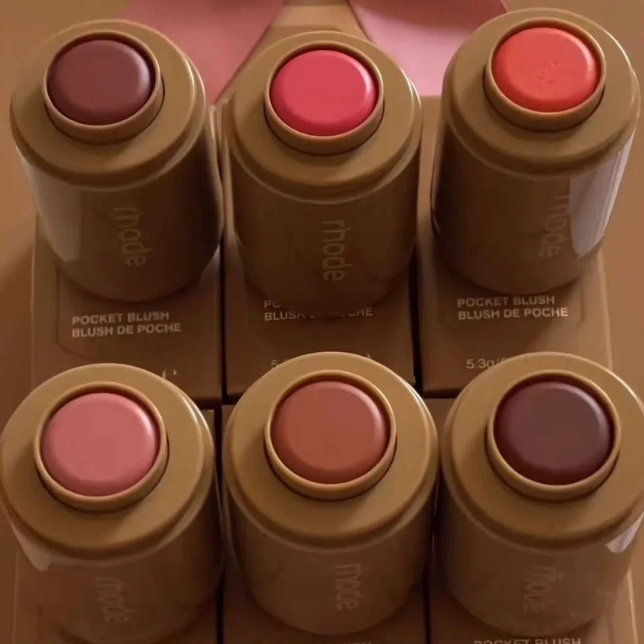 Rhod Pocket Blush LIP Stick Lip And Cheek Hydrating Stick Natural Rouge Powder Blush Cream Lipstick Cheek Easy To Apply Color Éditions Traditions & Modernité Inc. 200001176:200006154#plum