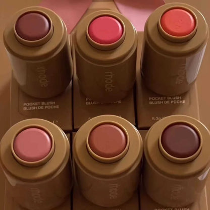 Rhod Pocket Blush LIP Stick Lip And Cheek Hydrating Stick Natural Rouge Powder Blush Cream Lipstick Cheek Easy To Apply Color Éditions Traditions & Modernité Inc. 200001176:200006154#plum