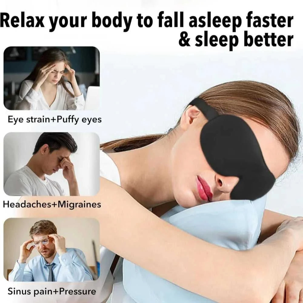 3D Sleep Mask Blindfold Sleeping Aid Soft Memory Foam Eye mask for Sleeping Travel Blockout Light Slaapmasker Eye Cover Éditions Traditions & Modernité Inc. 186728061;20260628;17826910237aWW3