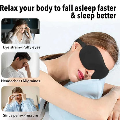 3D Sleep Mask Blindfold Sleeping Aid Soft Memory Foam Eye mask for Sleeping Travel Blockout Light Slaapmasker Eye Cover Éditions Traditions & Modernité Inc. 186728061;20260628;17826910237aWW3