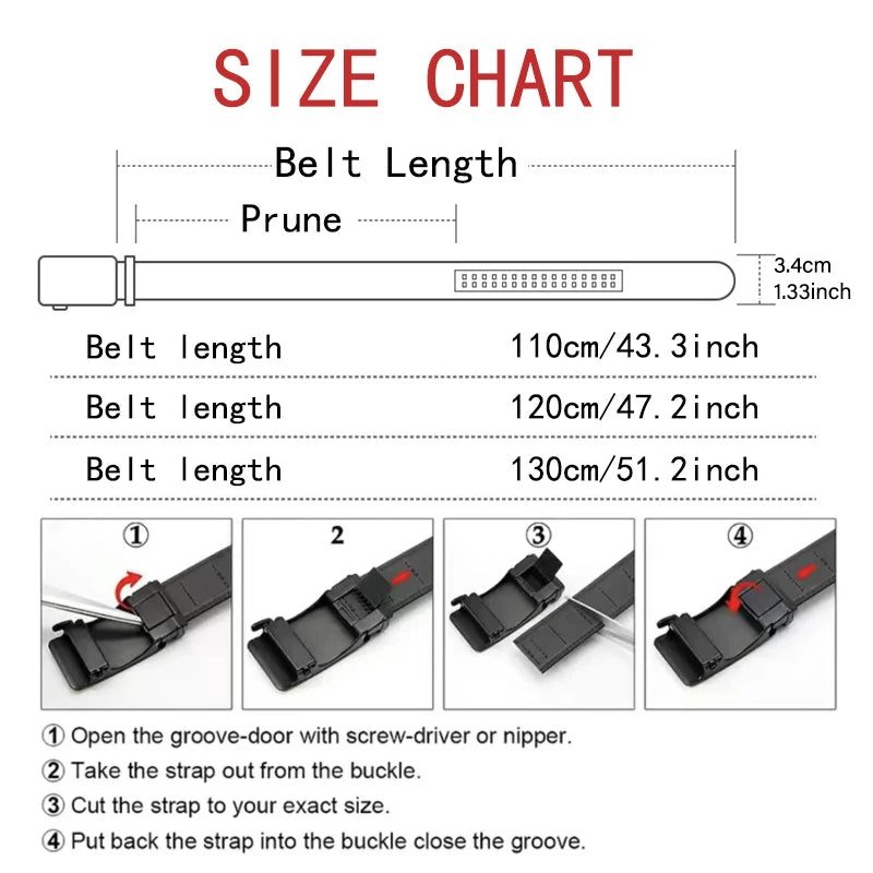 Men's High-Quality Belt 110cm 120cm 130cm Luxury Belt, Black Men's Automatic Buckle Jeans Men's Belt Suit Belt Éditions Traditions & Modernité Inc. 186728099;20260629;17826912917fgxc