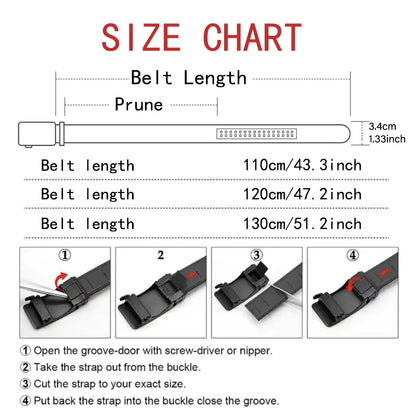 Men's High-Quality Belt 110cm 120cm 130cm Luxury Belt, Black Men's Automatic Buckle Jeans Men's Belt Suit Belt Éditions Traditions & Modernité Inc. 186728099;20260629;17826912917fgxc