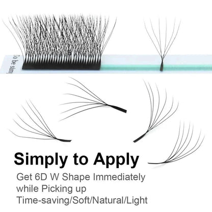 NAGARAKU Automatic Flowering W Shape Bloom 3D 4D 5D 6D 7D 8D Premade Fans Speed Eyelash Extensions Natural Soft Light Full Dense Éditions Traditions & Modernité Inc. 185979803;20260611;1781193416RAiUn