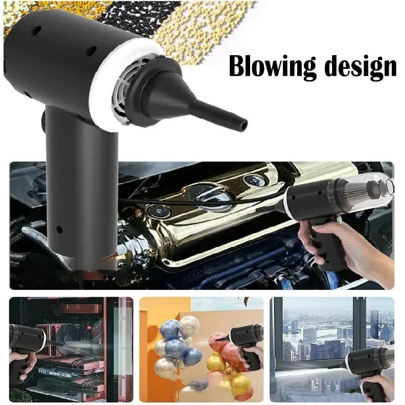 9000Pa Wireless Car Vacuum Cleaner USB Charging 1200mAh Portable Cleaning Appliance Mini Wet and Dry Vacuum Cleaner Household Éditions Traditions & Modernité Inc. 186728132;20260629;17826914960UM62