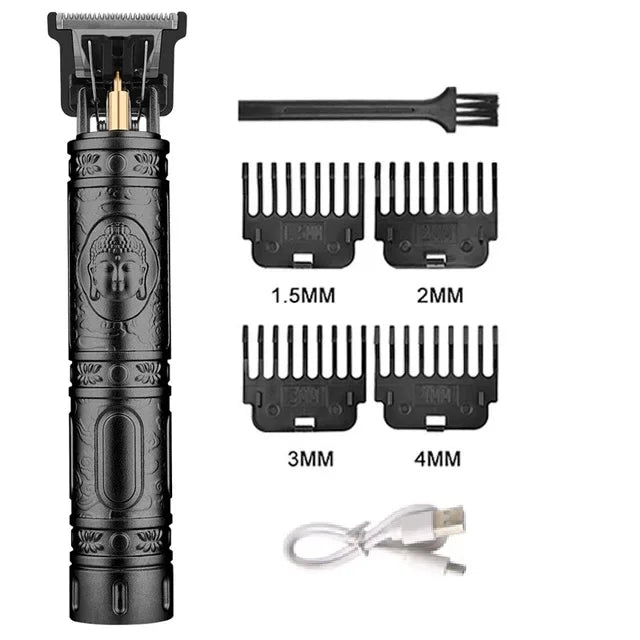 T9 Vintage Men's Electric Hair Clipper Beard Trimmer/Rechargeable Hair Cutting Machine With Nose Hair Trimmer Kit Boyfriend Gift Éditions Traditions & Modernité Inc. 186728141;20260629;1782691575zZ2px
