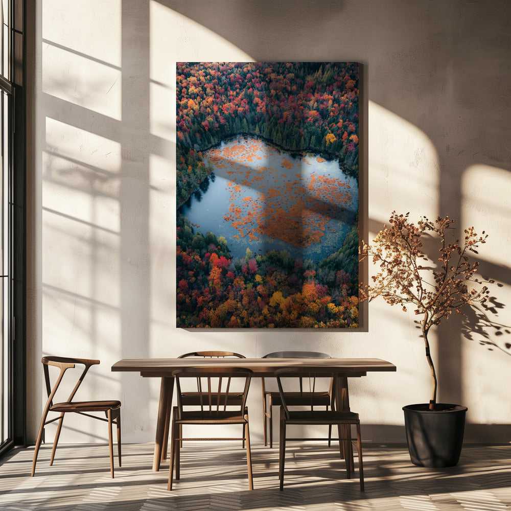 Wall art Autumn at the Lake canvas Éditions Traditions & Modernité Inc. 2962672-2436